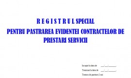 Registru Special Evidenta Contracte, pentru Societatile specializate de Paza si Protectie - 100 file