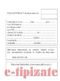 Fisa contract de imprumut
