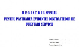 Registru Special Evidenta Contracte, pentru Societatile specializate de Paza si Protectie - 50 file