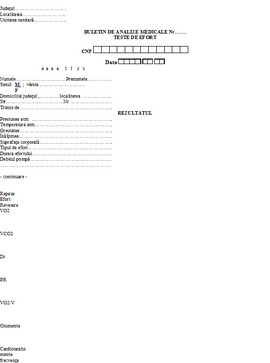 Buletin de analize medicale - teste de efort A6