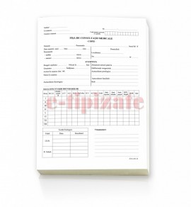 Fisa de consultații copii - A4, 1 fila