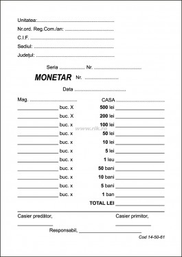 MONETAR A6 2 exemplare