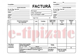 Factura fiscala - A5 autocopiativa - 3 exemplare