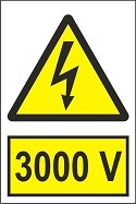 Indicator "3000 V" A4