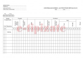 Centralizatorul activitatii din spital A3 100 FILE
