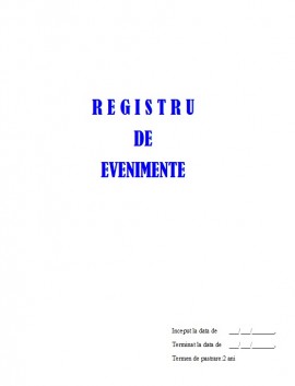 Registru Evenimente - 100 file