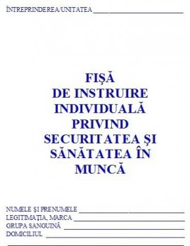 0,59 Lei/ buc - PACHET 500 Fise SSM ( Fise de instruire individuala privind securitatea si sanatatea in munca ) + CADOU 1 PIX SCHNEIDER K15
