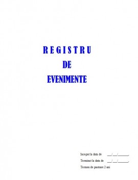 Registru Evenimente - 50 file