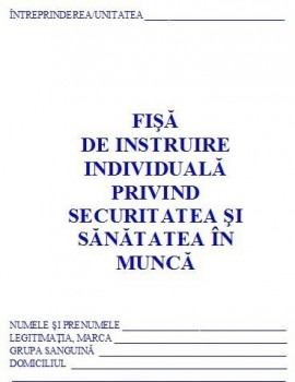 0,67 Lei/ buc - PACHET 1000 Fise SSM ( Fise de instruire individuala privind securitatea si sanatatea in munca ) +CADOU 1 PIX SCHNEIDER K15