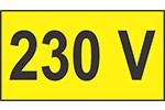 Indicator 230 V - 1 set de 10 etichete prize autoadezive  550 x950