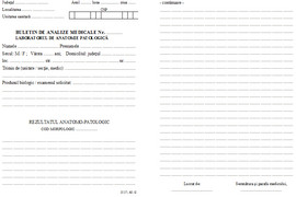 Buletin de analize medicale - anatomie patologica A5