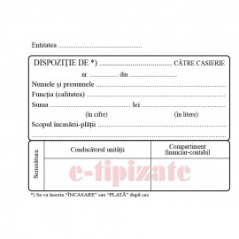 Dispozitie de plata(incasare) casierie A6