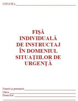 0,77 Lei / buc - PACHET 300 Fise SU ( Fise individuale de instructaj in domeniul situatiilor de urgenta ) + CADOU 1 PIX SCHNEIDER K15