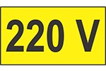 Indicator 220 V  - 1 set de 10 etichete prize autoadezive  550 x 950