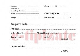 Chitantier A6 - 3 exemplare