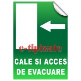 Cale si acces de evacuare - Stanga