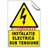 Instalație electrica sub tensiune