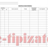 REGISTRU BANI PERSONALI 50 FILE, 100 PAGINI NUMEROTAT