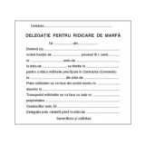 Delegatie pentru ridicare marfa A6