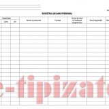 REGISTRU DE BANI PERSONALI NUMEROTAT - 100 file, 200 pagini