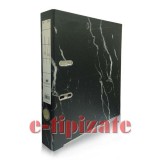 Biblioraft marmorat, canturi metalice, 5 cm
