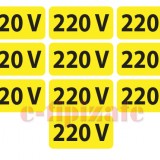 Etichete prize 220V - set 10 buc autoadezive