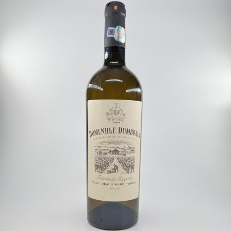 Vin alb sec, Domeniile Dumbrava, Feteasca Regala, 750 ml