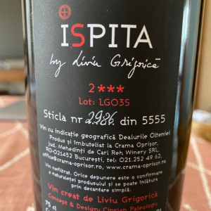 Vin rosu cupaj Ispita Savoare - 750 ml