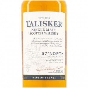Talisker 57 north Bottle Label