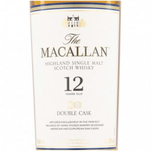 Macallan double cask 12 yo label