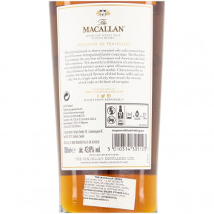 Macallan Terra Box Bottle back Label