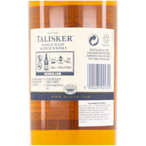 Talisker 57 north Bottle back label