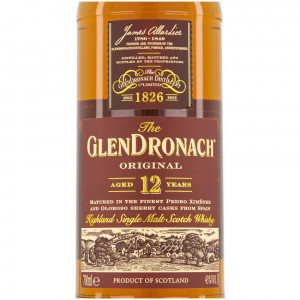 Glendronach 12 yo Bottle label