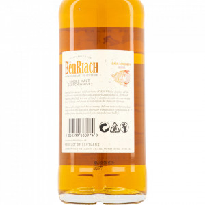 BenRiach Cask Strength - Batch 1 Bottle bACK Label
