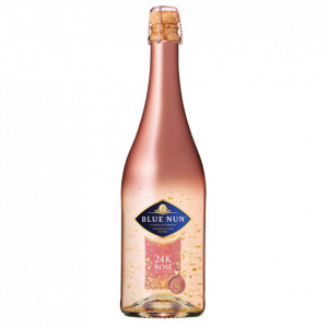 Vin spumant rose cu foite de aur, BLUE NUN 24K GOLD, 750 ml