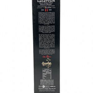 Lagavulin 11 yo Offerman box back