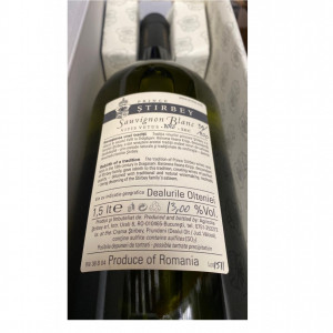 Vin alb Stirbey Sauvignon Blanc Vitis Vetus Magnum 1500 ml