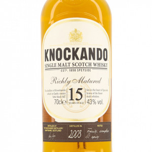 Knockando 15 yo bottle front