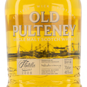 Old Pulteney Flotilla 2008 label