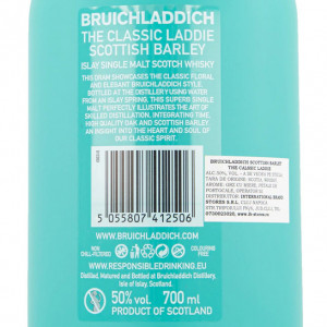 Bruichladdich The Classic Laddie Bottle back Label