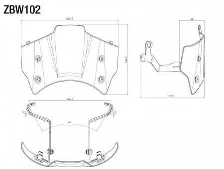 RIZOMA ZBW102A - Headlight fairing with KIT MONTAJ Silver BMW R NINE T GS / PURE / SCRAMBLER 2021