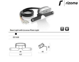 RIZOMA EE130B - Tail light kit with license plate light