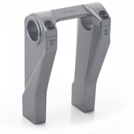 RIZOMA ZHD155D - Raised and swept-back risers Grey Harley Davidson / Pan America 1250 / 2020, Harley Davidson / Pan America 1250 / 2021, Harley Davidson / Pan America 1250 / 2022, Harley Davidson / Pan America 1250 / 2023