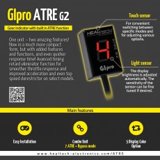 GIpro ATRE G2 Gear Indicator -- Indicator Treapta Viteza cu functie de delimitare viteza maxima si TRE (Timing Retard Eliminator)