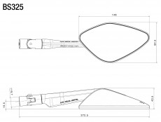 RIZOMA BS325B - "Namic Street" OGLINDA (Right)