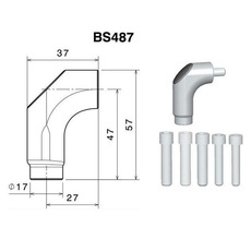 RIZOMA BS487B - Mirror adapter