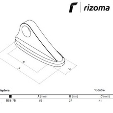 RIZOMA BS817B - Mirror adapter