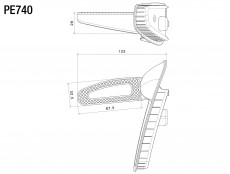 RIZOMA PE740B - Passenger foot pegs