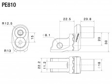 RIZOMA PE810B - Eccentric rider peg KIT MONTAJ