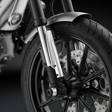 RIZOMA ZDM134A Fork tube guard - Silver